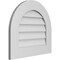 Ekena Millwork Round Top Surface Mount PVC Gable Vent: Non-Functional, w/ 3-1/2"W x 1"P Standard Frame, 22"W x 20"H GVPRT22X2001SN - alternate 5